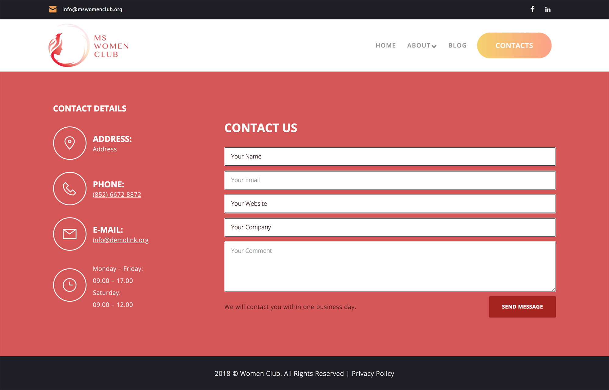 MS Women Club_Contact
